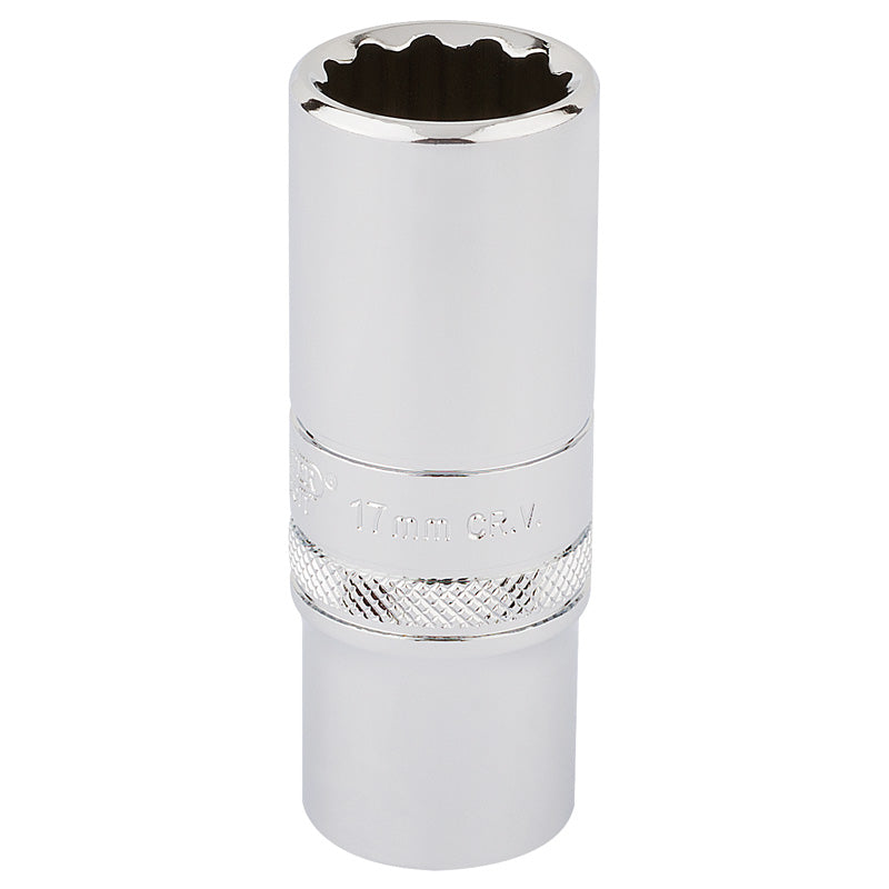 Draper HI-TORQ® ; 12 Point Deep Socket, 3/8" Sq. Dr., 17mm DRA-33013