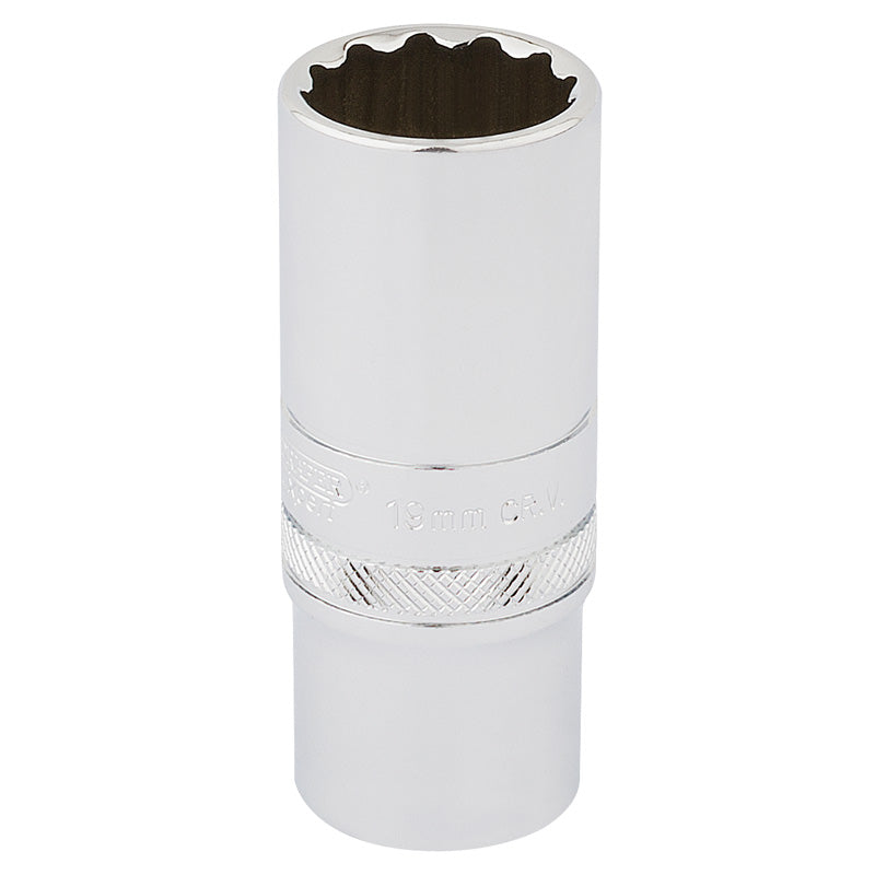 Draper HI-TORQ® ; 12 Point Deep Socket, 3/8" Sq. Dr., 19mm DRA-33036