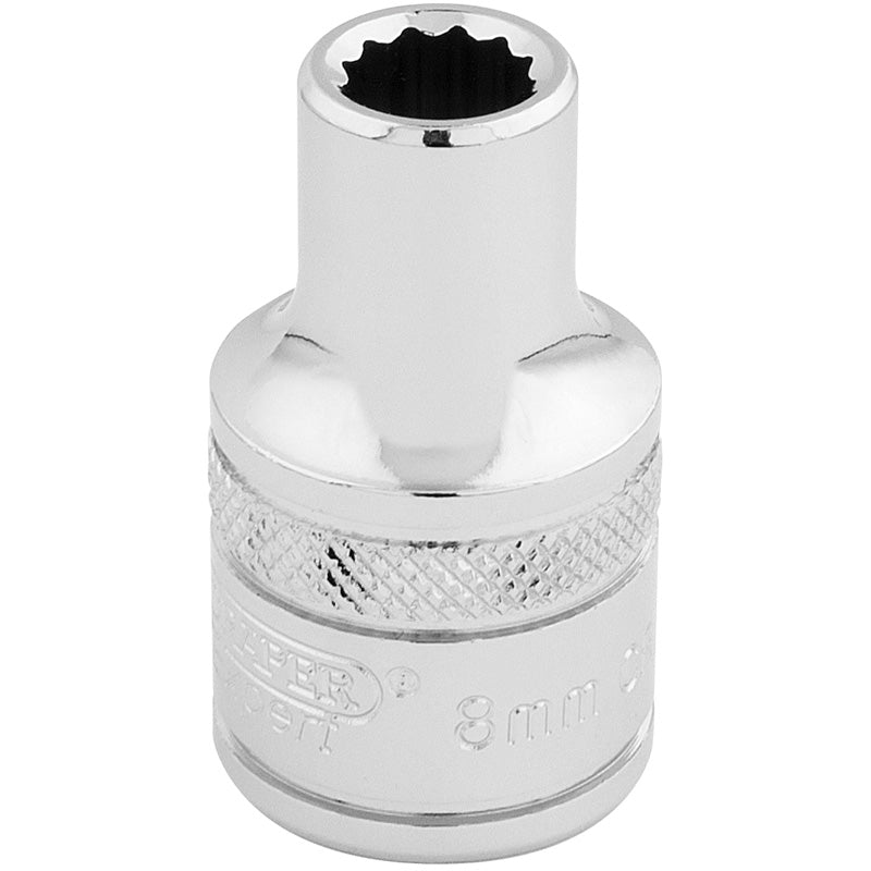 Draper HI-TORQ® ; 12 Point Socket, 1/2" Sq. Dr., 8mm DRA-33038