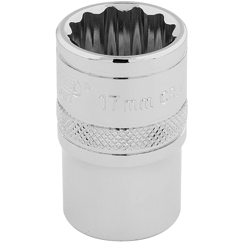 Draper HI-TORQ® ; 12 Point Socket, 1/2" Sq. Dr., 17mm DRA-33167