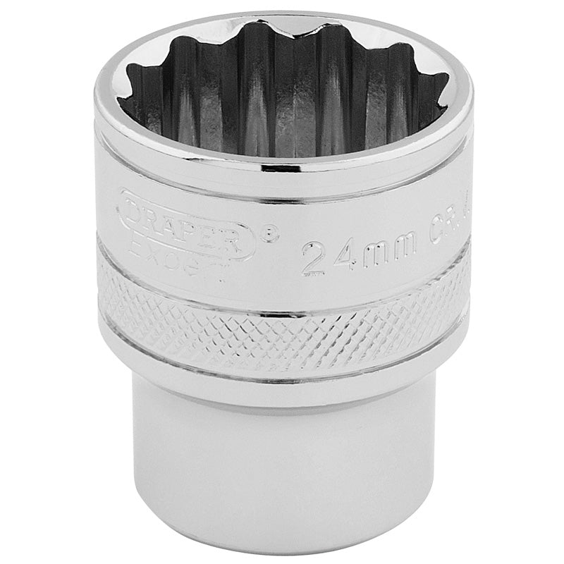Draper HI-TORQ® ; 12 Point Socket, 1/2" Sq. Dr., 24mm DRA-33372