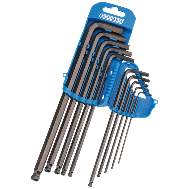 Draper Extra Long Metric Hex. and Ball End Hex. Key Set (10 Piece) DRA-33719