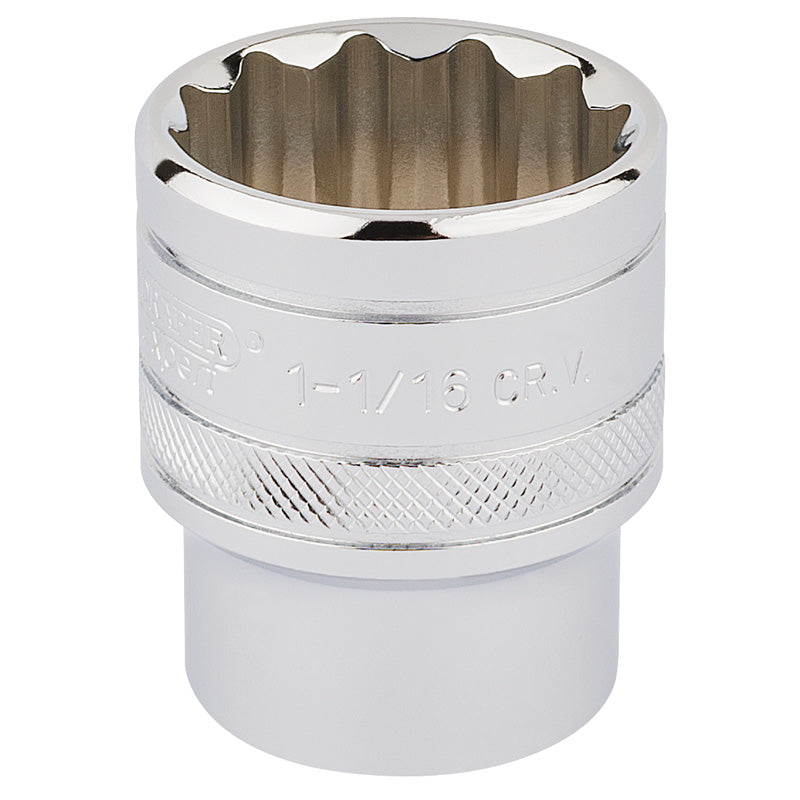 Draper HI-TORQ® ; 12 Point Socket, 1/2" Sq. Dr., 1.1/16" DRA-33726