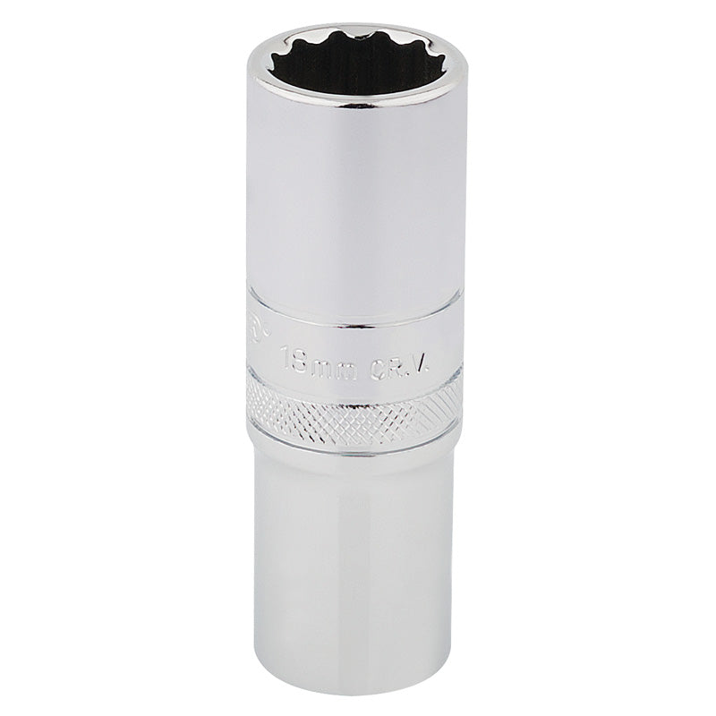 Draper HI-TORQ® ; 12 Point Deep Socket, 1/2" Sq. Dr., 18mm DRA-33741