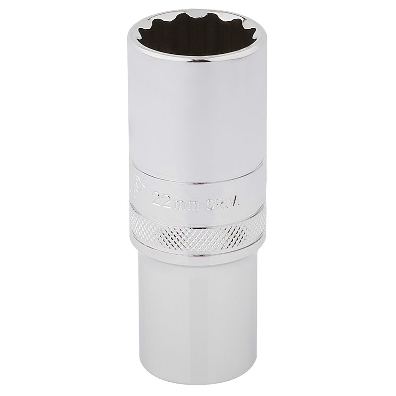 Draper HI-TORQ® ; 12 Point Deep Socket, 1/2" Sq. Dr., 22mm DRA-33788