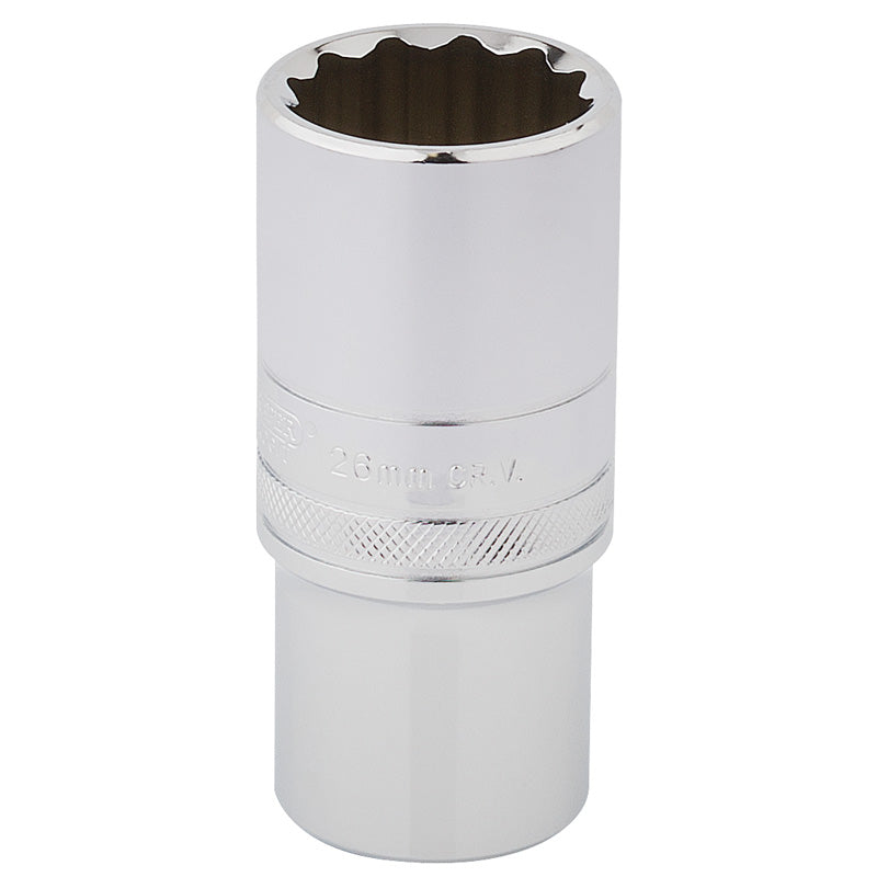 Draper HI-TORQ® ; 12 Point Deep Socket, 1/2" Sq. Dr., 26mm DRA-33838