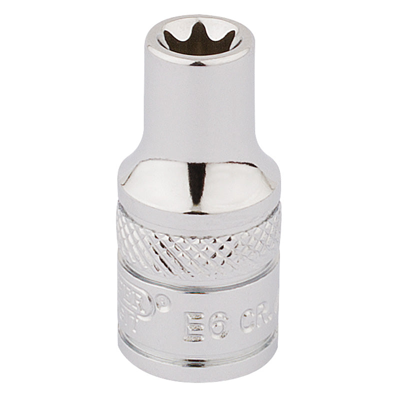 Draper TX-STAR® ; Socket, 1/4" Sq. Dr., E6 DRA-34066