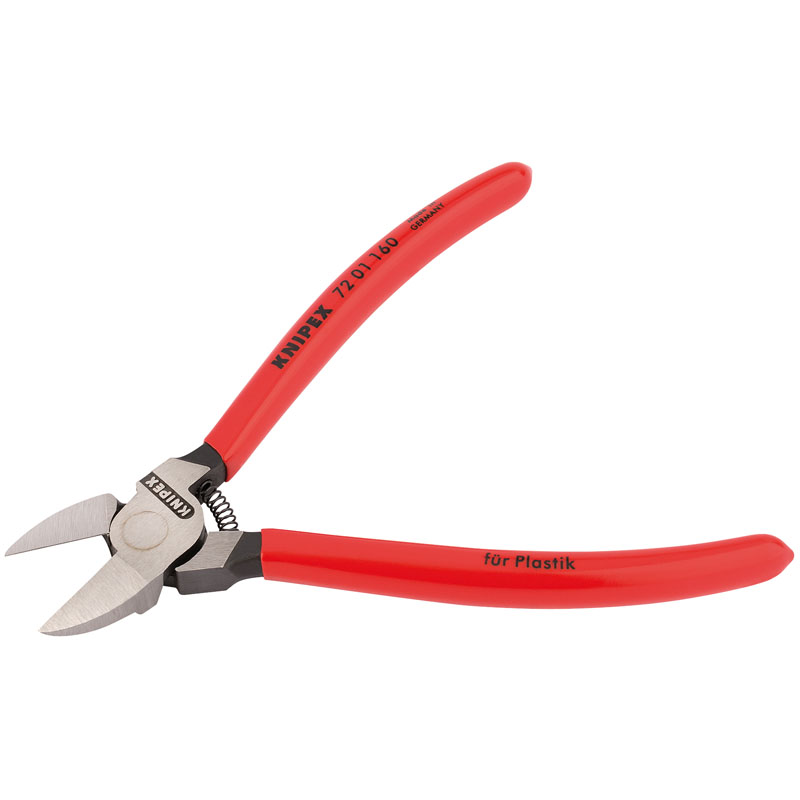 Knipex 72 01 160SB 160mm Diagonal Side Cutter for Plastics or Lead Only DRA-34181