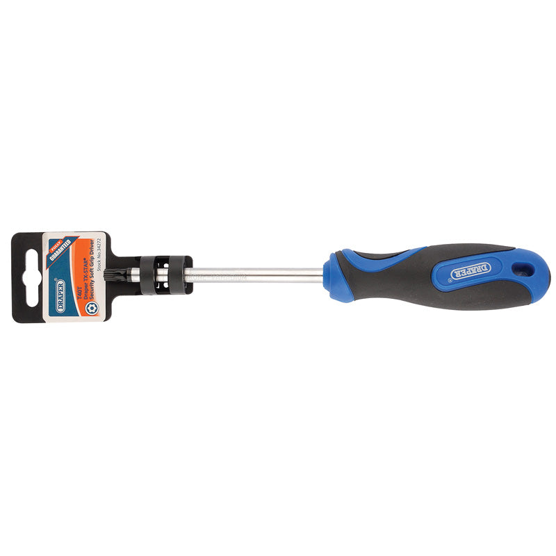 Draper TX-STAR® ; Soft Grip Security Screwdriver, T40 DRA-34272
