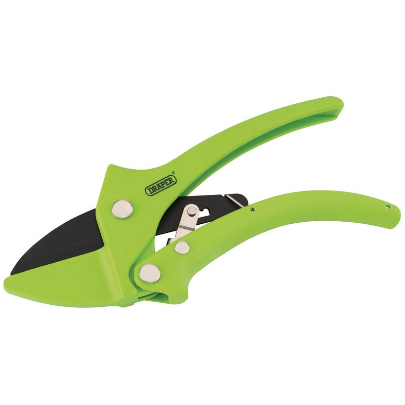 Draper Ratchet Action Anvil Pattern Secateurs, 190mm DRA-34478