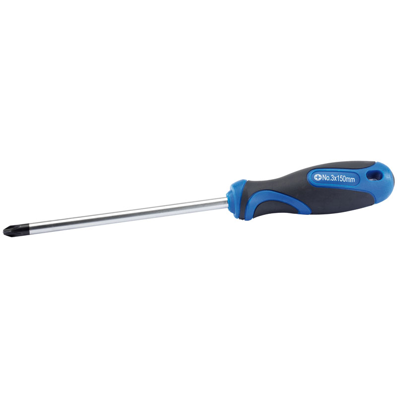 Draper Soft Grip Cross Slot Screwdriver, No.3 x 150mm DRA-34552