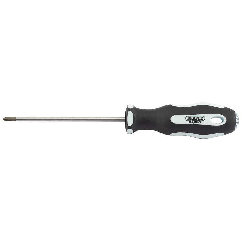 Draper Cross Slot Soft Grip Screwdriver, No.0 x 75mm DRA-34982