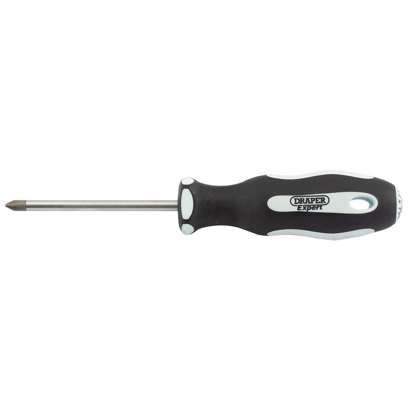 Draper Cross Slot Soft Grip Screwdriver, No.1 x 75mm DRA-34990