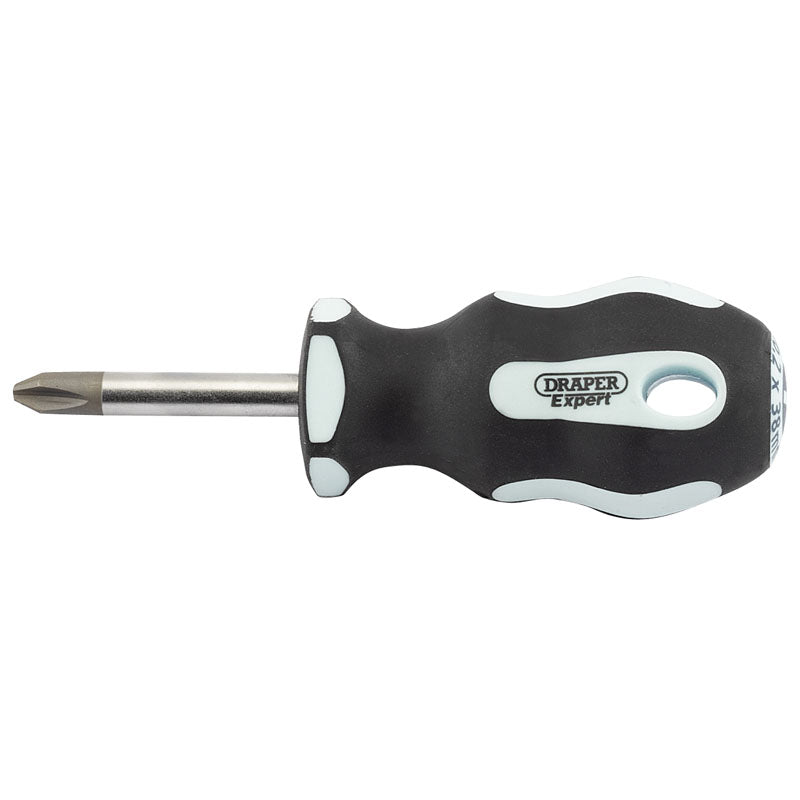 Draper Cross Slot Soft Grip Screwdriver, No.2 x 38mm DRA-34991