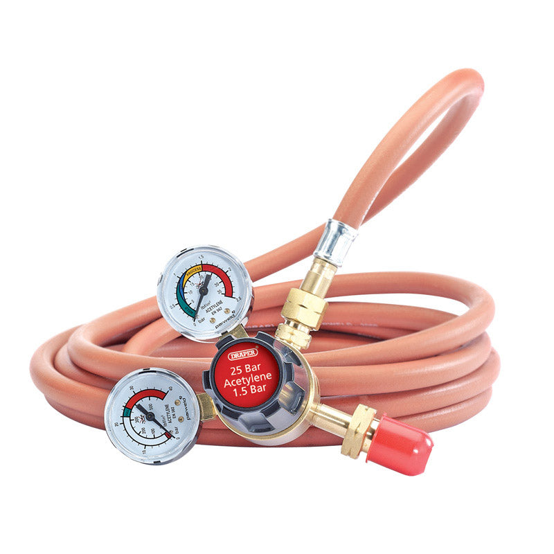 Draper Acetylene Regulator, 25 Bar DRA-35008