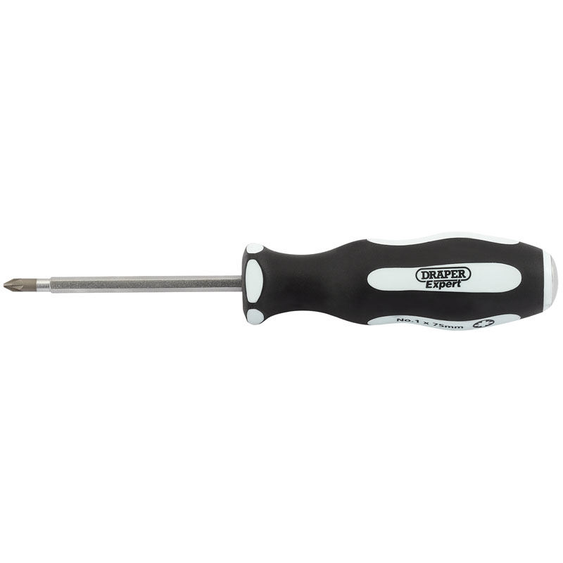 Draper Pound Thru' PZ TYPE Soft Grip Screwdriver, No.3 x 150mm DRA-35232