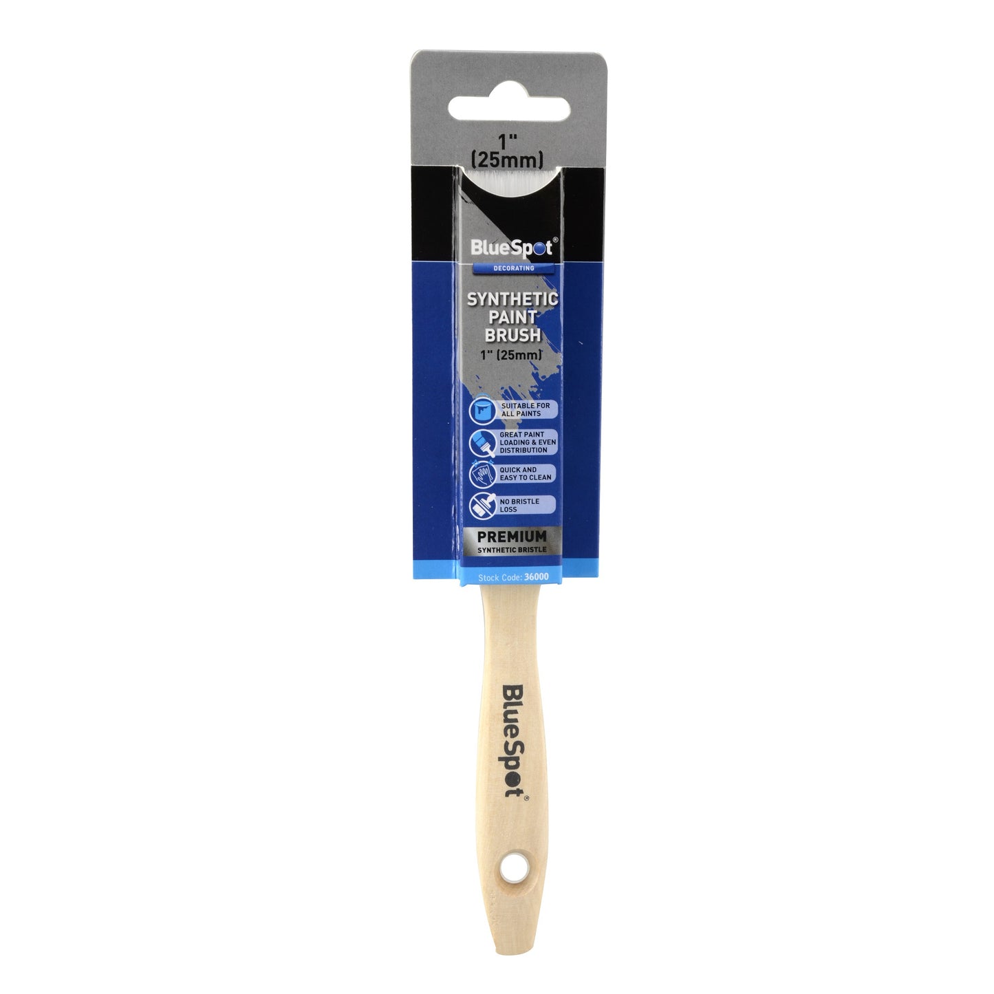 BlueSpot 1" (25mm) Synthetic Paint Brush 36000