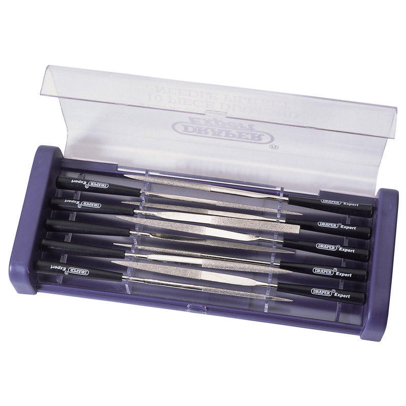 Draper Diamond Needle File Set, 140mm (10 Piece) DRA-36326