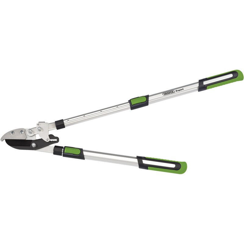 Draper Telescopic Soft Grip Anvil Ratchet Action Loppers with Aluminium Handles DRA-36826