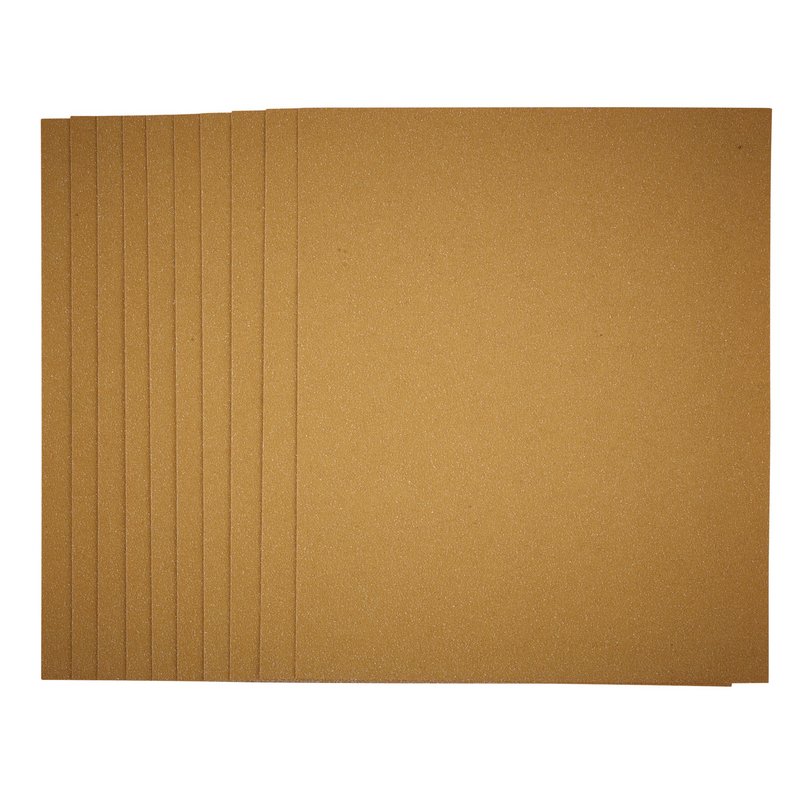 Draper General Purpose Sanding Sheets, 230 x 280mm, 60 Grit (Pack of 10) DRA-37778