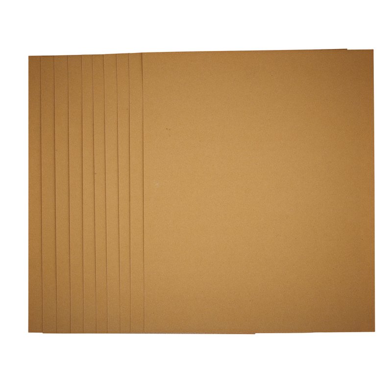 Draper General Purpose Sanding Sheets, 230 x 280mm, 100 Grit (Pack of 10) DRA-37779