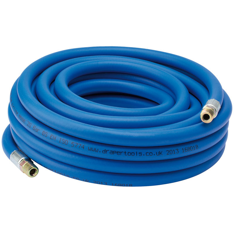 Draper Air Line Hose, 10m, 1/4"/6mm Bore, 1/4" BSP DRA-38282