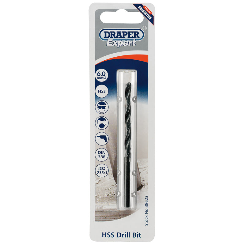 Draper HSS Drill Bit, 6.0mm DRA-38623