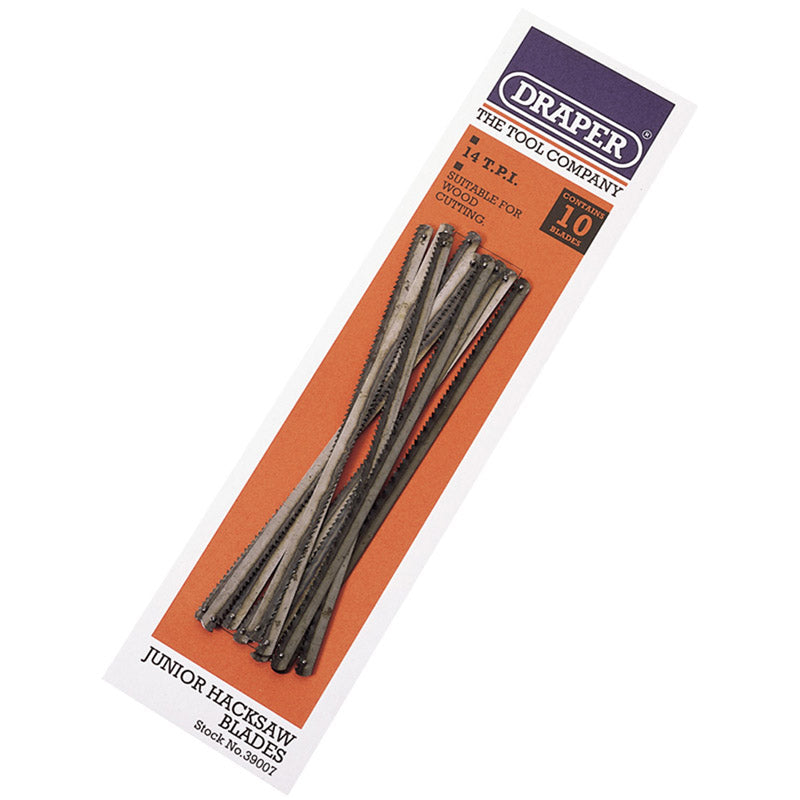 Draper Junior Hacksaw Blades, 150mm, 14tpi (Pack of 10) DRA-39007