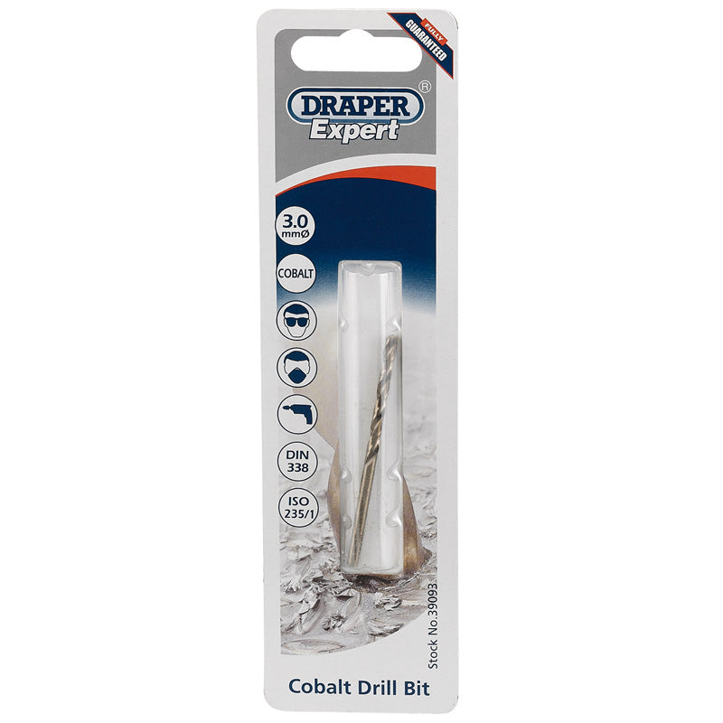 Draper HSS Cobalt Drill Bit, 3.0mm DRA-39093