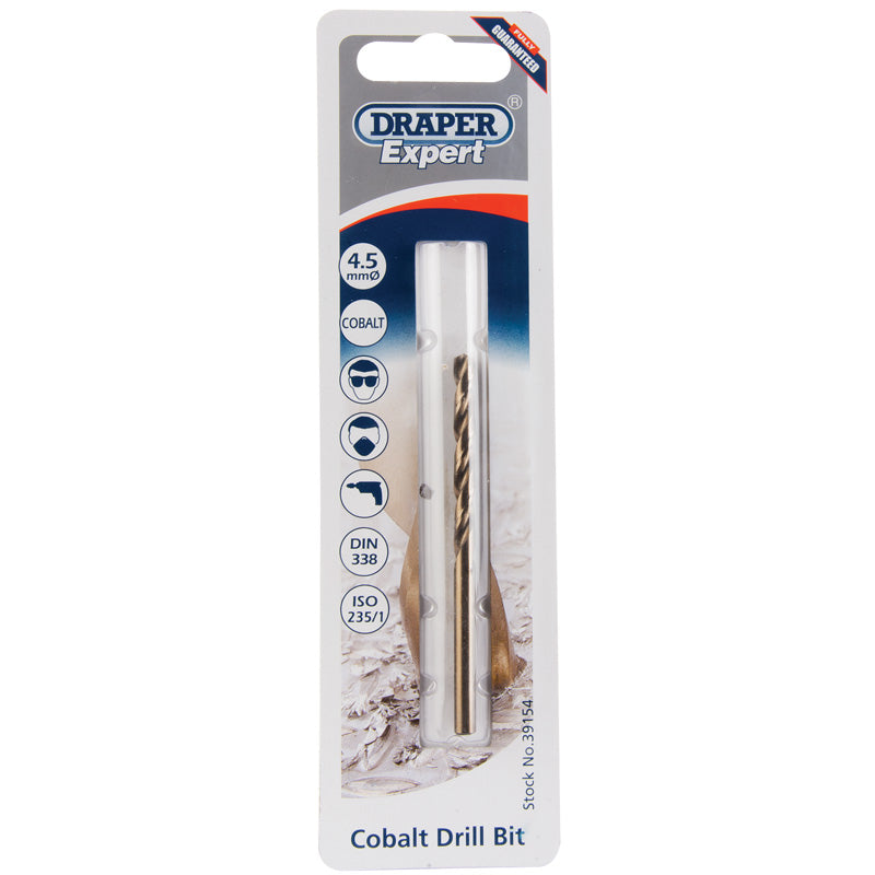 Draper HSS Cobalt Drill Bit, 4.5mm DRA-39154