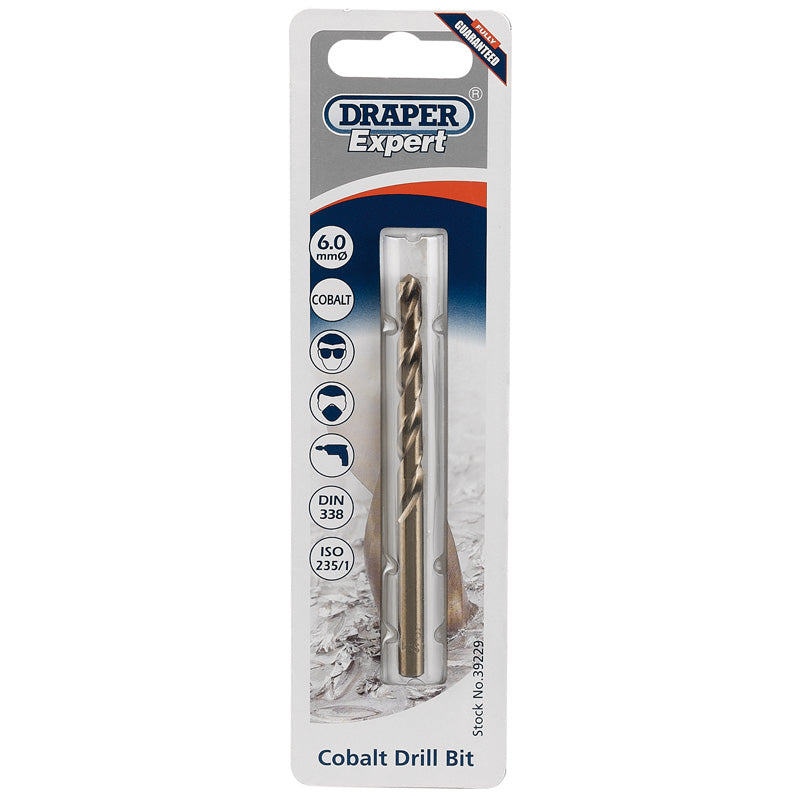 Draper HSS Cobalt Drill Bit, 6.0mm DRA-39229