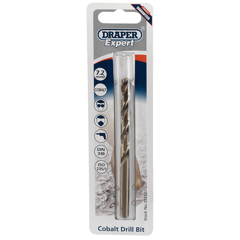 Draper HSS Cobalt Drill Bit, 7.2mm DRA-39232