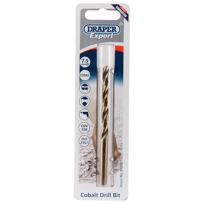 Draper HSS Cobalt Drill Bit, 7.5mm DRA-39233
