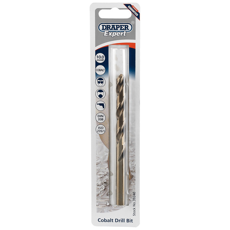 Draper HSS Cobalt Drill Bit, 10.0mm DRA-39240