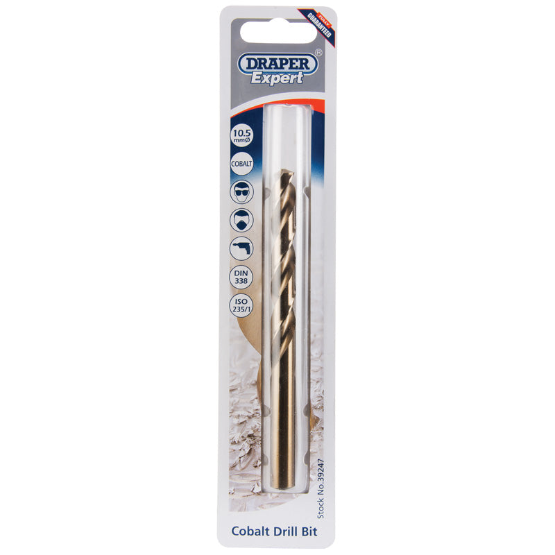 Draper HSS Cobalt Drill Bit, 10.5mm DRA-39247