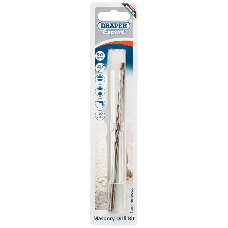 Draper Masonry Drill Bit, 5 x 150mm DRA-39264