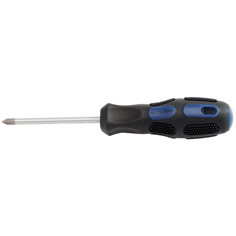 Draper Cross Slot Screwdriver, No.1 x 75mm (Sold Loose) DRA-40022