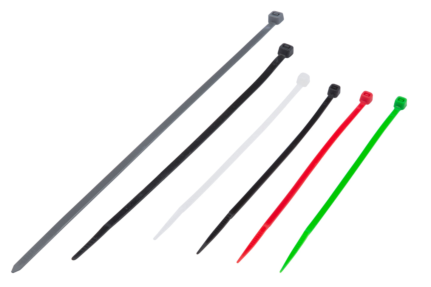 BlueSpot 120 PCE Assorted Mixed Colour Cable Ties 40062