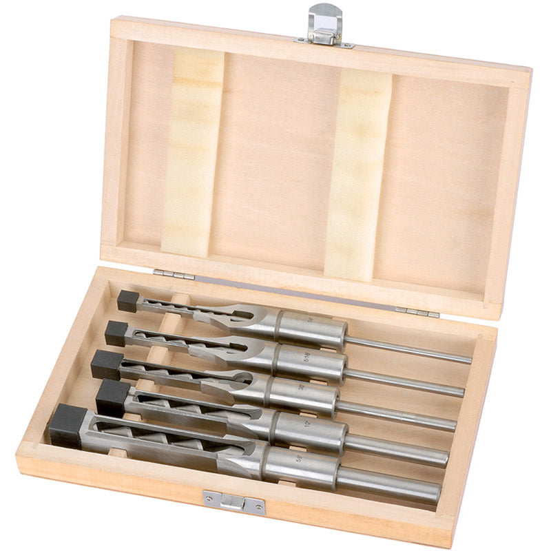 Draper Hollow Square Mortice Chisel and Bit Set (5 Piece) DRA-40406