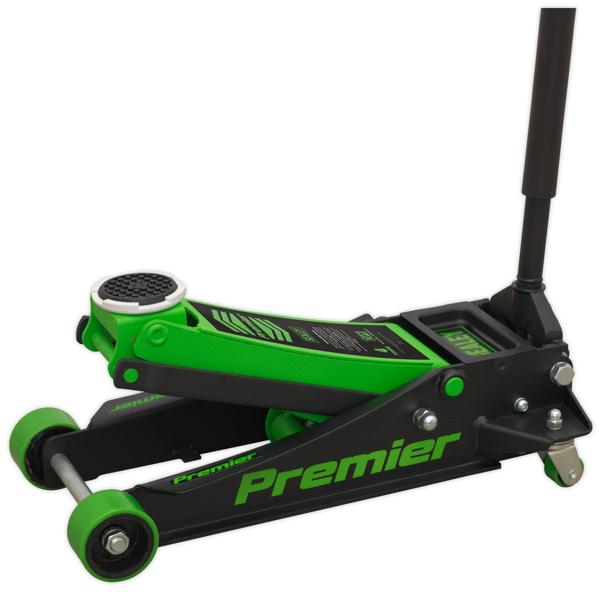 Sealey 4tonne Trolley Jack with Rocket Lift - Green 4040AG