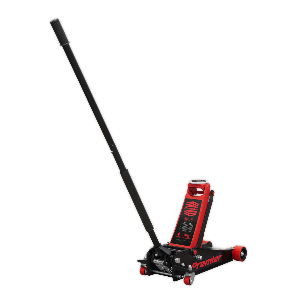 Sealey 4tonne Trolley Jack with Rocket Lift - Red 4040AR