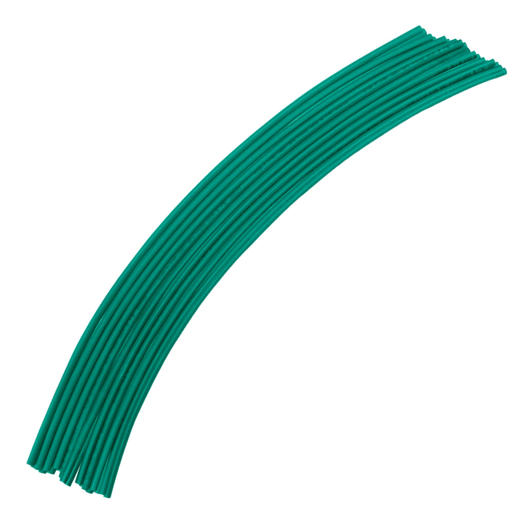 BlueSpot 10 PCE 300mm (12") 1/8" Green Heat Shrink Tubing 40510