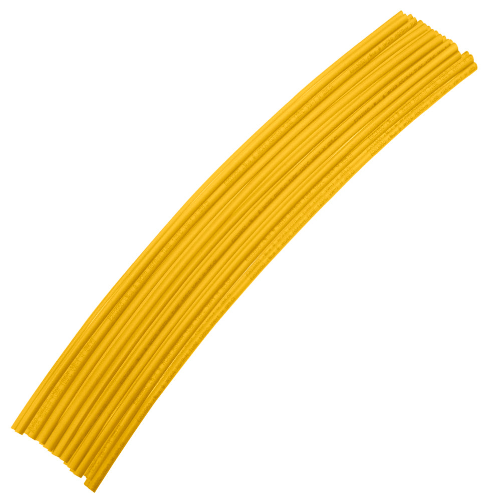 BlueSpot 10 PCE 300mm (12") 1/4" Yellow Heat Shrink Tubing 40514
