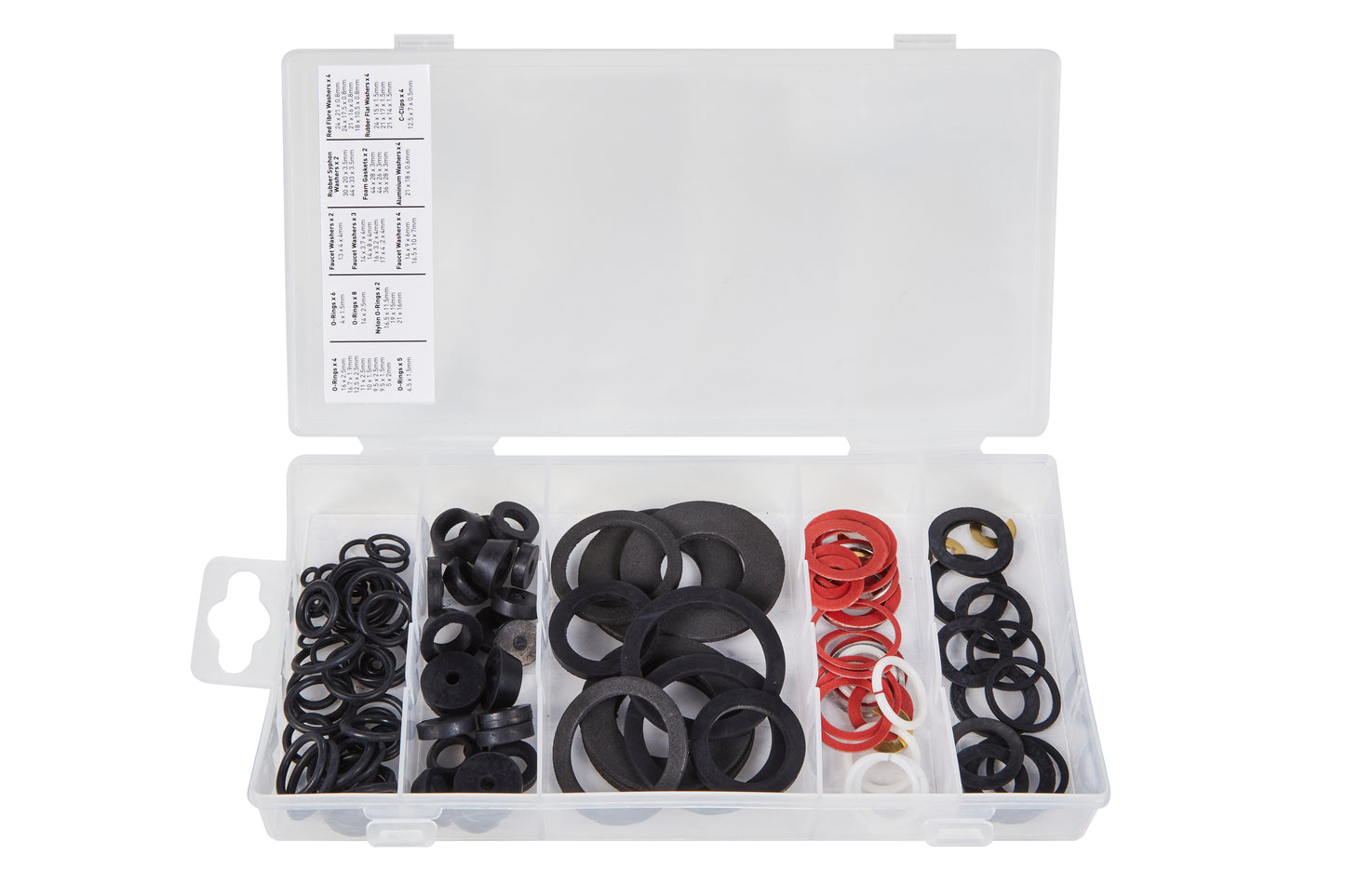 BlueSpot 125 PCE Assorted Tap Reseater Washer Set 40536