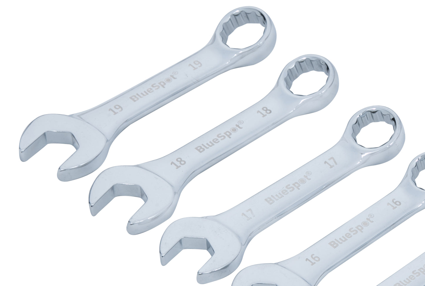 BlueSpot 10 PCE Metric Stubby Spanner Set (10-19mm) 04110