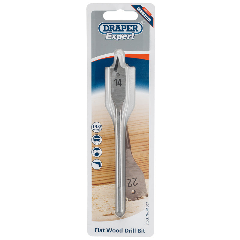 Draper Flat Wood Bit, 14mm DRA-41507