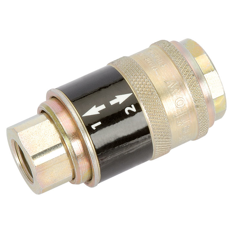 Draper 1/4" BSP Female Parallel 'Safeflow' Air Line Coupling DRA-41879