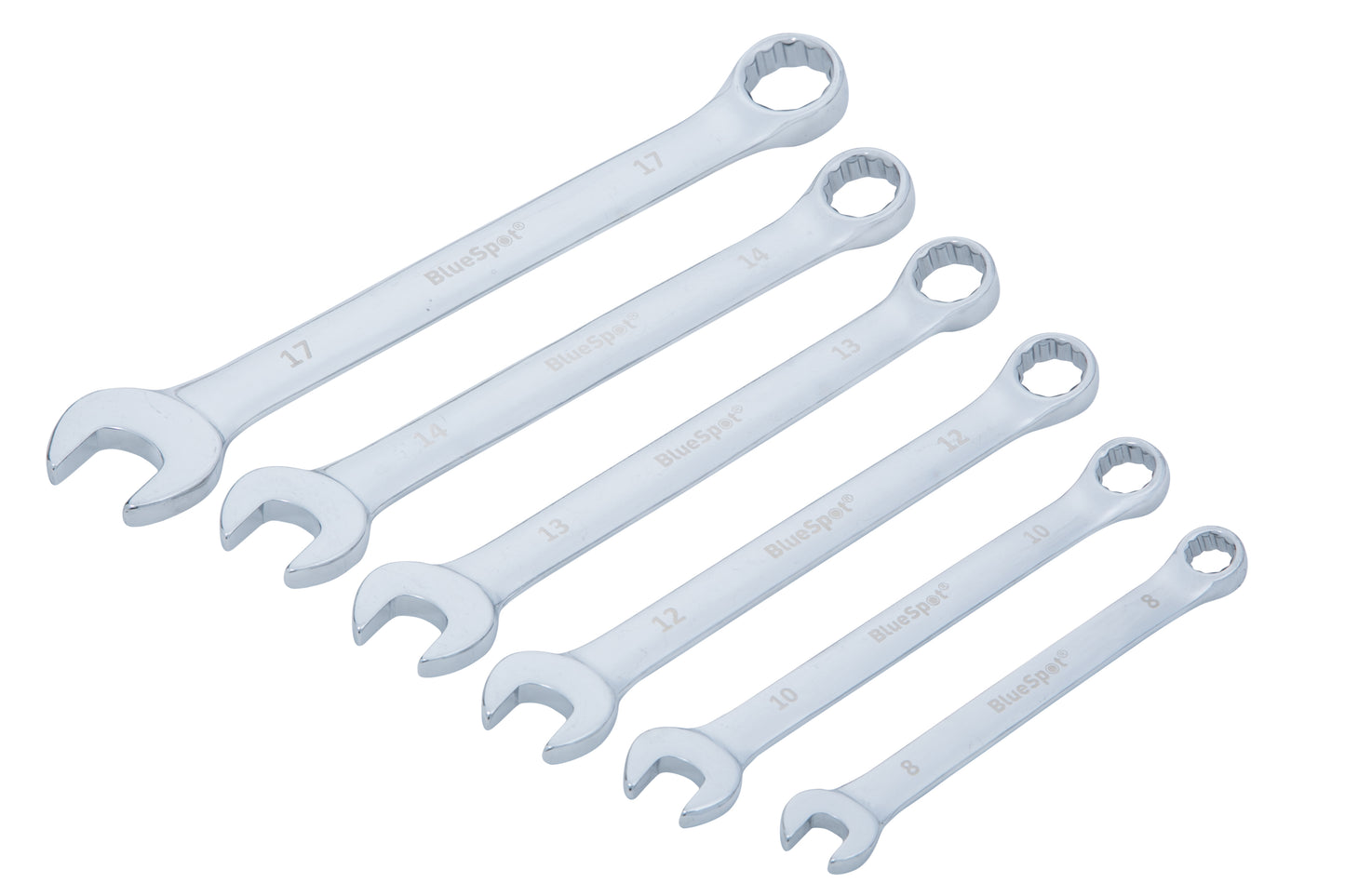 BlueSpot 6 PCE Metric Combination Spanner Set (8-17mm) 04302