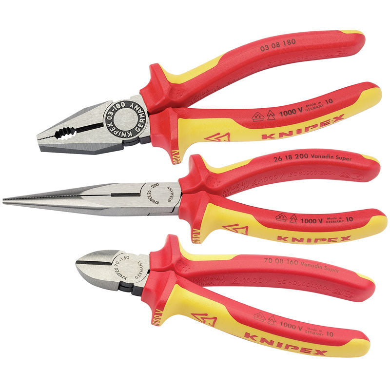 Knipex 00 20 12 VDE Plier Assembly Pack (3 Piece) DRA-44948