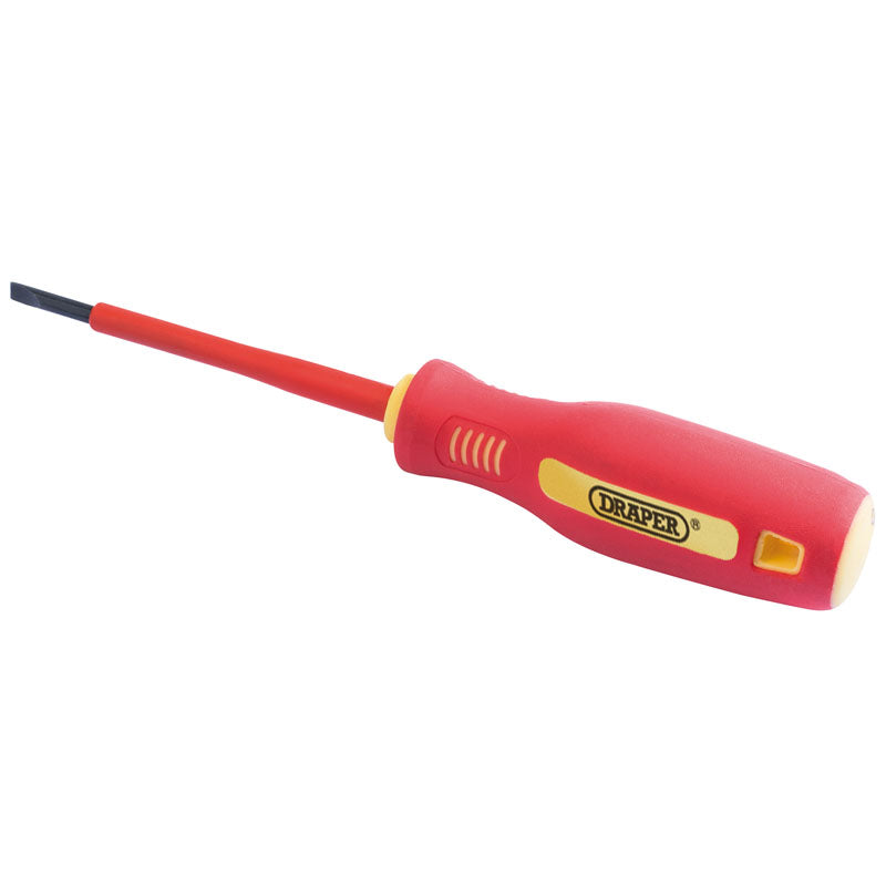 Draper Fully Insulated Plain Slot Screwdriver, 3 x 75mm DRA-46516